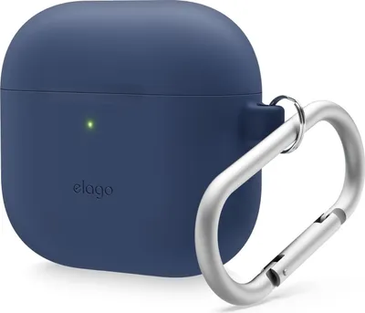 Produktbild von Elago Silikon-Hängehülle für AirPods 4 Jean Indigo
