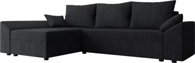 Produktbild von MIRJAN24 Ecksofa Dante L Cord, Eckcouch, Couch mit Bettkasten und Schlaffunktion, L-Form, Wohnzimmer (Farbe: Poso 135)