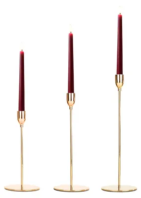 Immagine prodotto di Set di 3 eleganti portacandele per candele da tavolo