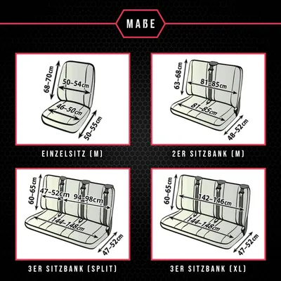 Produktbild von Sitzbezüge für VW T5 (03-15) 9 Sitze SET Autositzbezüge Schonbezüge