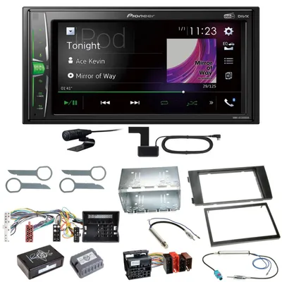 Produktbild von Pioneer DMH-A3300DAB Bluetooth MP3 USB DAB+ Einbauset für Audi A6 4B Facelift