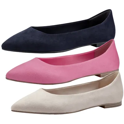 Produktbild von Tamaris Damen Ballerina spitze Form samtig weiche Haptik 1-22120-20, Größe:37 EU, Farbe:Pink