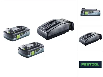 Obrázok produktu pre Sada akumulátorov Festool HighPower 18V s 2x akumulátorom 4,0 Ah HPC-ASI ( 205034 ) + nabíjačka TCL 6 ( 201135 )