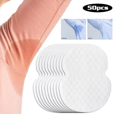 Produktbild von Schweißpads für die Achsel - Einweg-Achselpads - Unisex - Schweißabsorbierend - Antitranspirant - 50 Stück