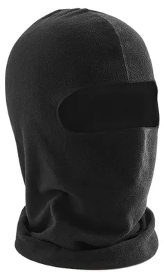 Image de Cagoule unisexe en micropolaire Beechfield pour adultes FK243 (taille unique) (noir)