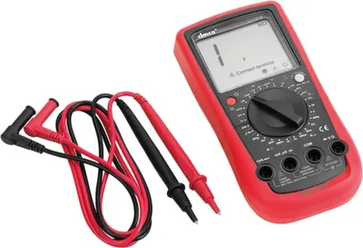 Produktbild von Cimco Digitales Multimeter easy, mit Messbuchsenanzeige, 600 V, TRMS, 1 Stk.