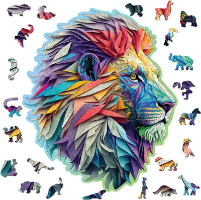 Produktbild von Wooden-City Wooden City: Wooden Puzzle Modern Lion Sonstige