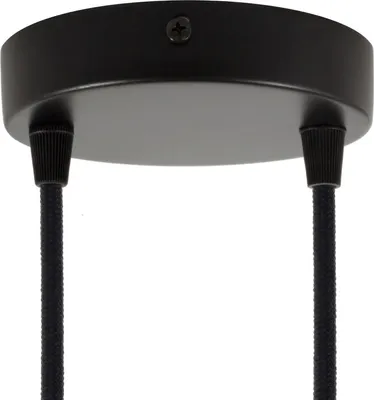 Immagine prodotto di Creative-Cables Kit rosone cilindrico in Metallo a 2 Fori - Conico, Nero