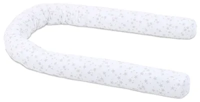 Produktbild von babybay Nestchenschlange Piqué passend für alle Modelle, weiß Sterne perlgrau