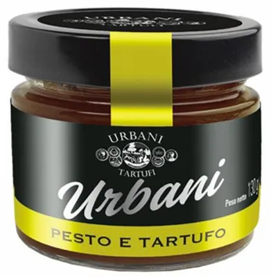 Produktbild von Basilikum-Pesto mit Trüffeln und Schafskäse 130g - Urbani