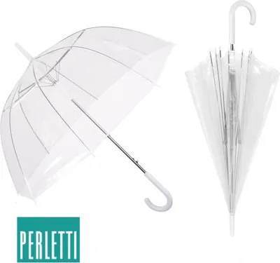 Produktbild von Transparenter Damenschirm Perletti Basic Transparent, 12063