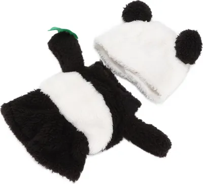 Image de Costume d'Halloween pour animaux de compagnie Panda Costume de Noël pour chien avec bonnet pour chiens de petite et moyenne tailleS