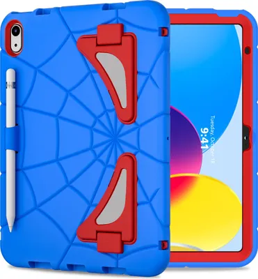 Produktbild von Schutzhülle für iPad 10. Gen 2022, iPad 10.9 Hülle Robuste Stoßfeste Ständer für Kinder Jungen Blau