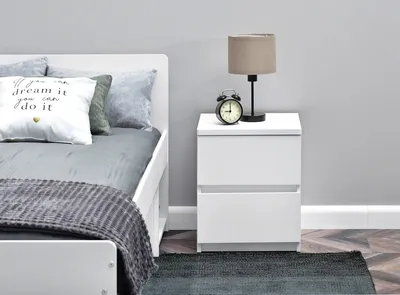 Image de Table de chevet ARLEN - blanche