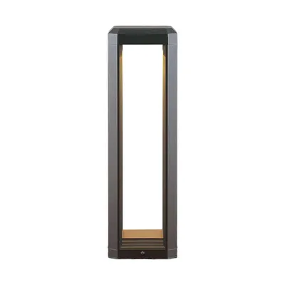 Produktbild von Lucande LED-Sockellampe Fery, anthrazit, Metall, 50cm, IP65