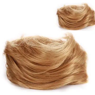 Obrázek produktu pro Vlasový doplněk Messy Bun – clip-in prodloužení vlasů s háčky – přirozený cop – syntetické hřebeny dodávají vlasům objem pro ženy