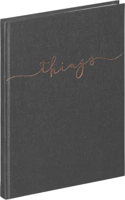 Produktbild von Pagna Notizbuch A5 things 128S blanko grau