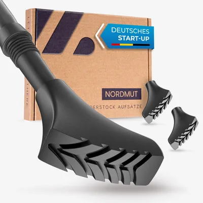 Produktbild von NORDMUT® Nordic Walking Stöcke Gummipuffer [14 Stück] Wanderstock Aufsätze für alle gängigen Trekkingstöcke – Walkingstöckepuffer Walking Pads für jedes Terrain