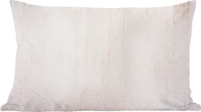 Produktbild von MuchoWow® Zierkissen Sofakissen Wohnzimmer Dekokissen 50x30 cm Beton - Wand - Weiß - Wohnzimmerdekoration - Polster mit Photo