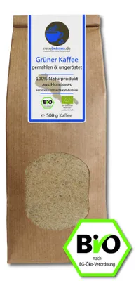 Produktbild von Grüner Kaffee gemahlen 100% Arabica Honduras 500g