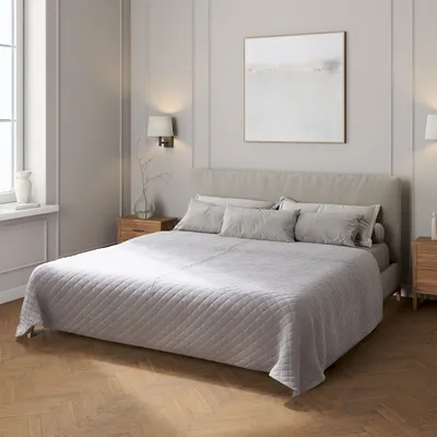 Produktbild von Velvet-Tagesdecke mit Rautensteppung