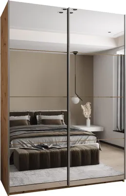 Produktbild von MEBLE KRYSPOL LUX 2 Schrank - 245,5x180x64cm - Artisan, Artisan, Silber