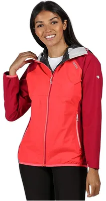 Produktbild von Regatta Regenjacke Damen Wasserdicht mit Kapuze Imber III, Farbe:Blau, Größe:36