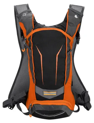 Produktbild von 10L Oranger Fahrradrucksack, wasserdichter Fahrradrucksack für Outdoor-Aktivitäten wie Radfahren, Camping und Klettern