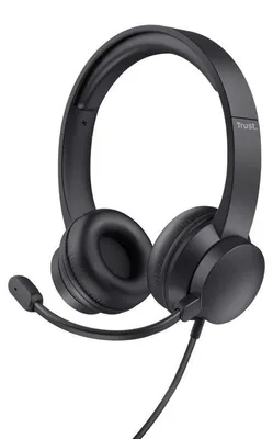 Obrázek produktu pro TRUST Sluchátka s mikrofonem HS-201, USB, černá
