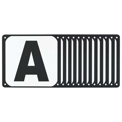 Produktbild von Buchstaben für Dressurviereck 12 Stk. Stahl