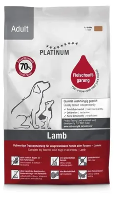 Obrázok produktu pre PLATINUM Krmivo pre dospelé psy s jahňacím mäsom - polomokré - 1,5 kg