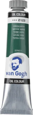 Zdjęcie produktu dla Tubka z farbą olejną Van Gogh 20 ml Zielona Ziemia 629