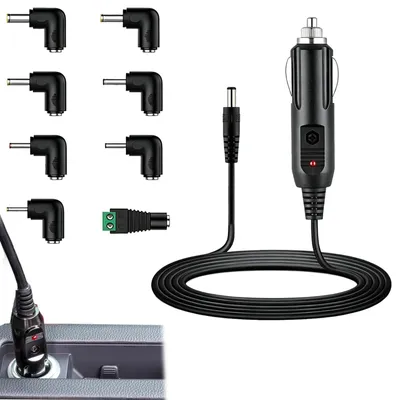 12V 2A Autolader mit 8 Adaptern, universelles Netzteil
