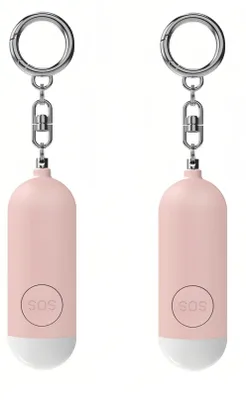 Produktbild von Persönlicher Alarm, 2 Stück, Rosa - 130 dB, lauter Sicherheitsalarm