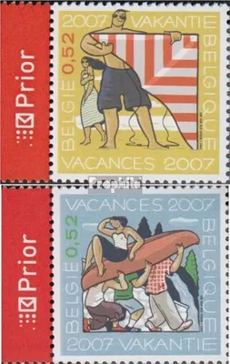 Produktbild von Briefmarken Belgien 2007 Mi 3717-3718 (kompl.Ausg.) postfrisch Sommermarken