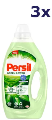 Produktbild von 3x Persil Flüssigwaschmittel Green Power 25SC 1,25 l