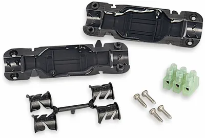 Zdjęcie produktu dla Hellermann Tyton 435-01651 Czarne złącze przewodu (435-01651)
