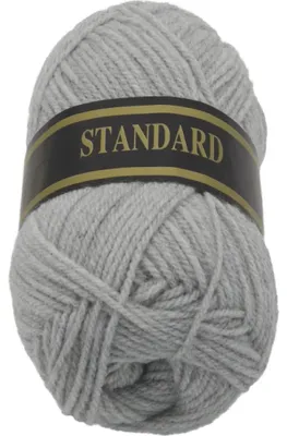 Zdjęcie produktu dla Przędza STANDARD – 50 g / 150 m – szara