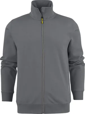 Produktbild von Sweatshirtjacke Javelin RSX Grau Meliert, 280 g/m², innen gebürstet, Kontrast-Reißverschluss