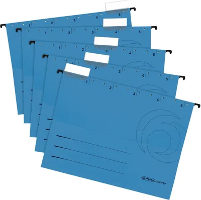 Produktbild von Hängemappe 230g/qm blau VE=10x5 Stück