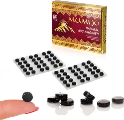 Produktbild von Mumijo Natural aus Kirgisien Shilajit, Mineralien, 60 Tabletten, 200mg