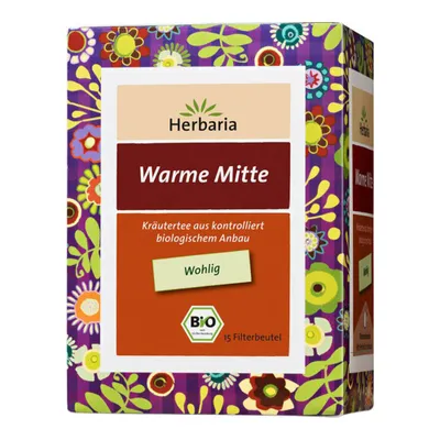 Produktbild von Herbaria Warme Mitte Tee 15 Filterbeutel