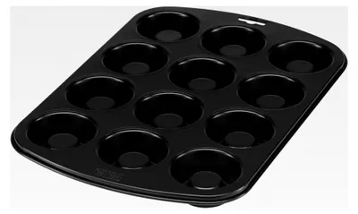 Produktbild von Muffinform mit Füllmulde für 12 Muffins, 38 x 27 x 3 cm, antihaftbeschichtet