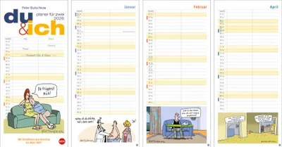 Productafbeelding van HEYE 20712 Familieplanner - 16 x 35 cm, 2 kolommen