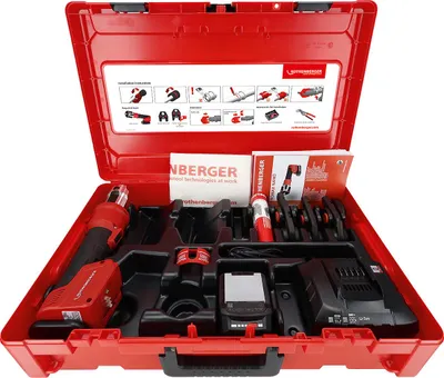 Zdjęcie produktu dla Zestaw Rothenberger ROMAX NANO iJAWs, rozmiar U, 16-20-25 mm, bateria 2Ah, CAS