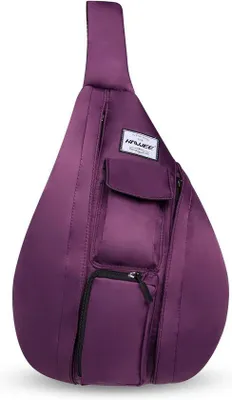 Produktbild von Famanu Reisetasche mit Brusttasche, Schultertasche, Rucksack - Dunkelpurpur