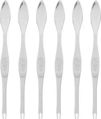 Image de Assiette plate en acier argenté, lot de 6 pièces - diamètre 16,5 cm