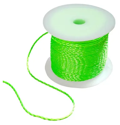 Produktbild von HAROMAC Maurerschnur 100m 2mm – fluoreszierend neon grün – PP Flechtschnur auf R