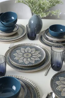 Produktbild von Keramika Geschirrset - Keraart Mosaic Marvels - 24 teilig - 6 Personen - Steingut