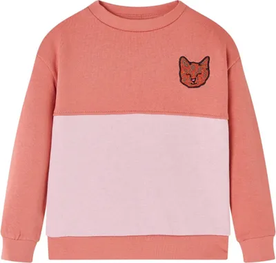 Produktbild von Kinder-Sweatshirt mit Farbblock Rosa 104